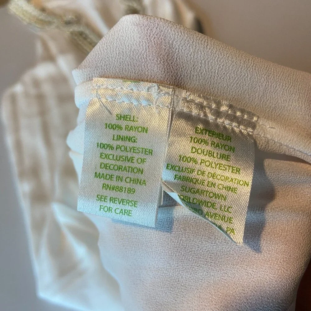 Lilly Pulitzer Women M Valli Soft Shirt Dress Mini White Gold Sparkle Rhinestone - Picture 6 of 10